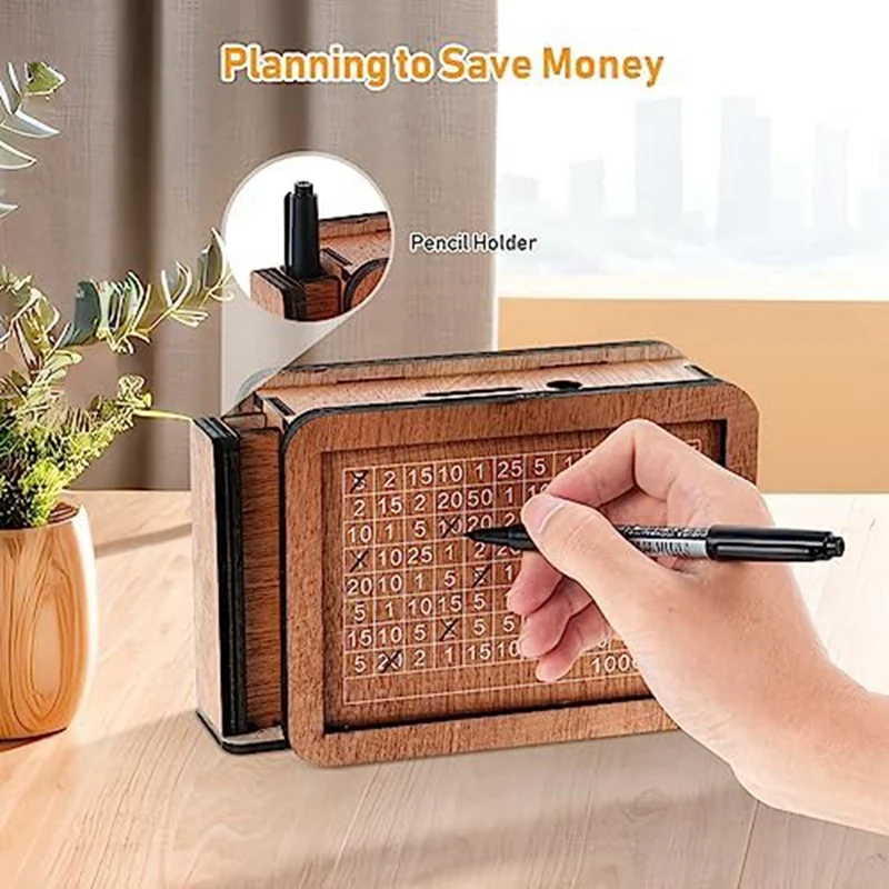 Копилка для взрослых деревянная копилка с воротами экономии автомобильного