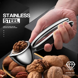 portable nut cracker kitchen gadgets tool sheller almond walnut hazelnut opener metal opener nutcracker kitchen accessories free global shipping