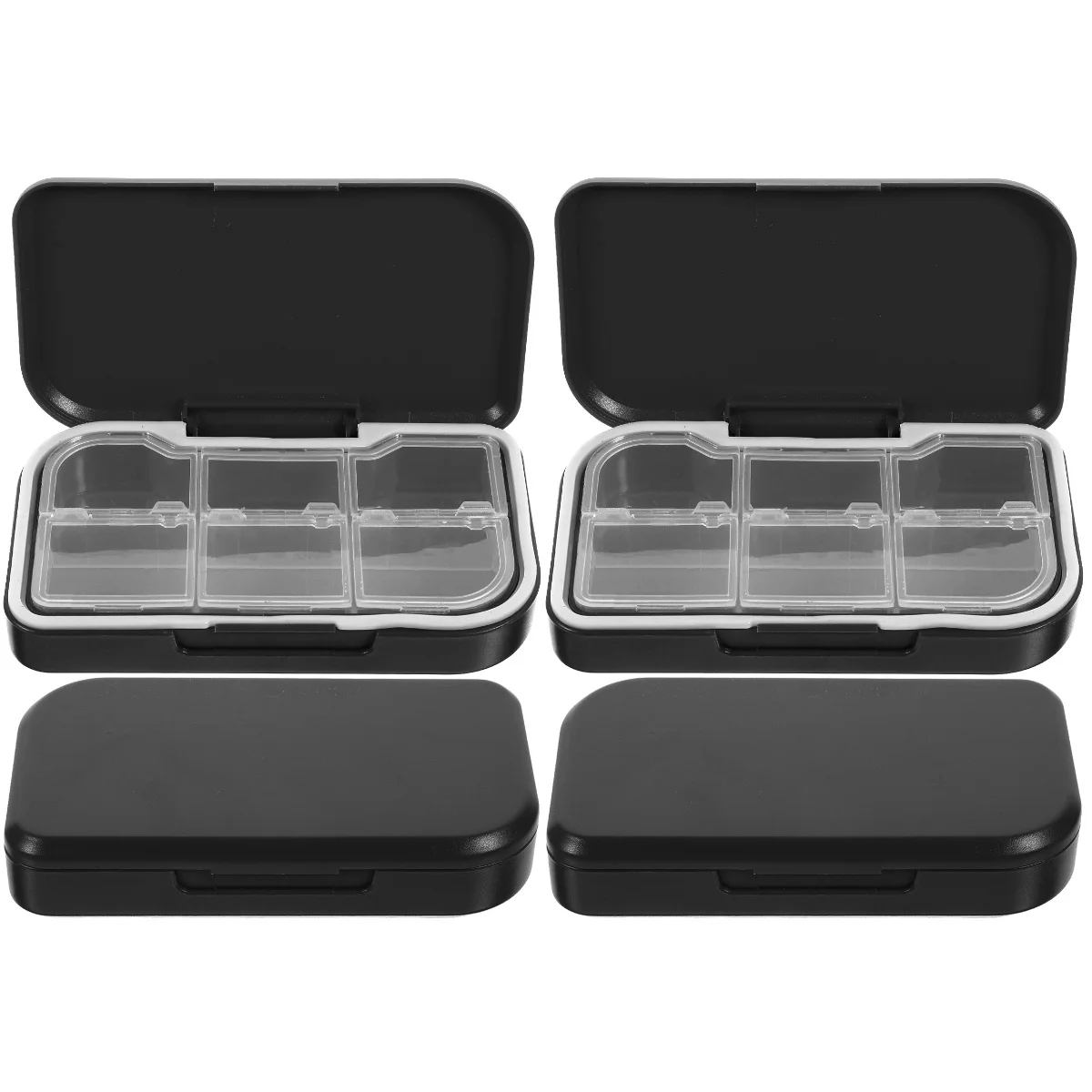 

4 Portable Organizer Household Box Portable Container Weekly Case
