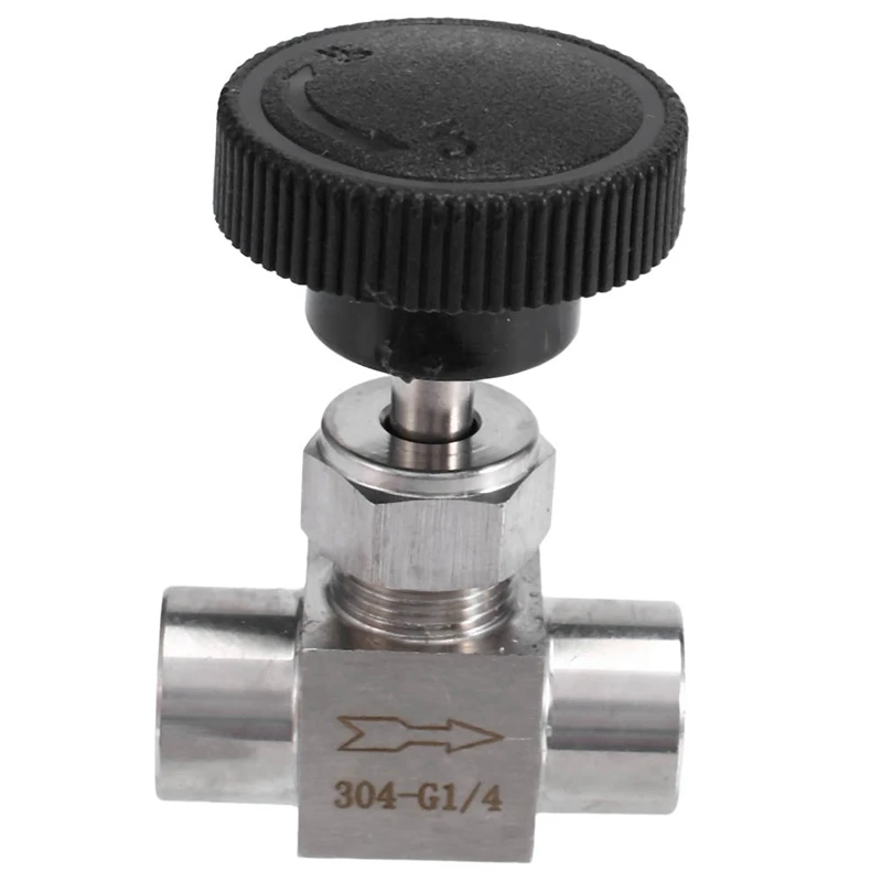 

BSP Equal Female Thread SS 304 Stainless Steel Flow Control Shut Off Needle Valve