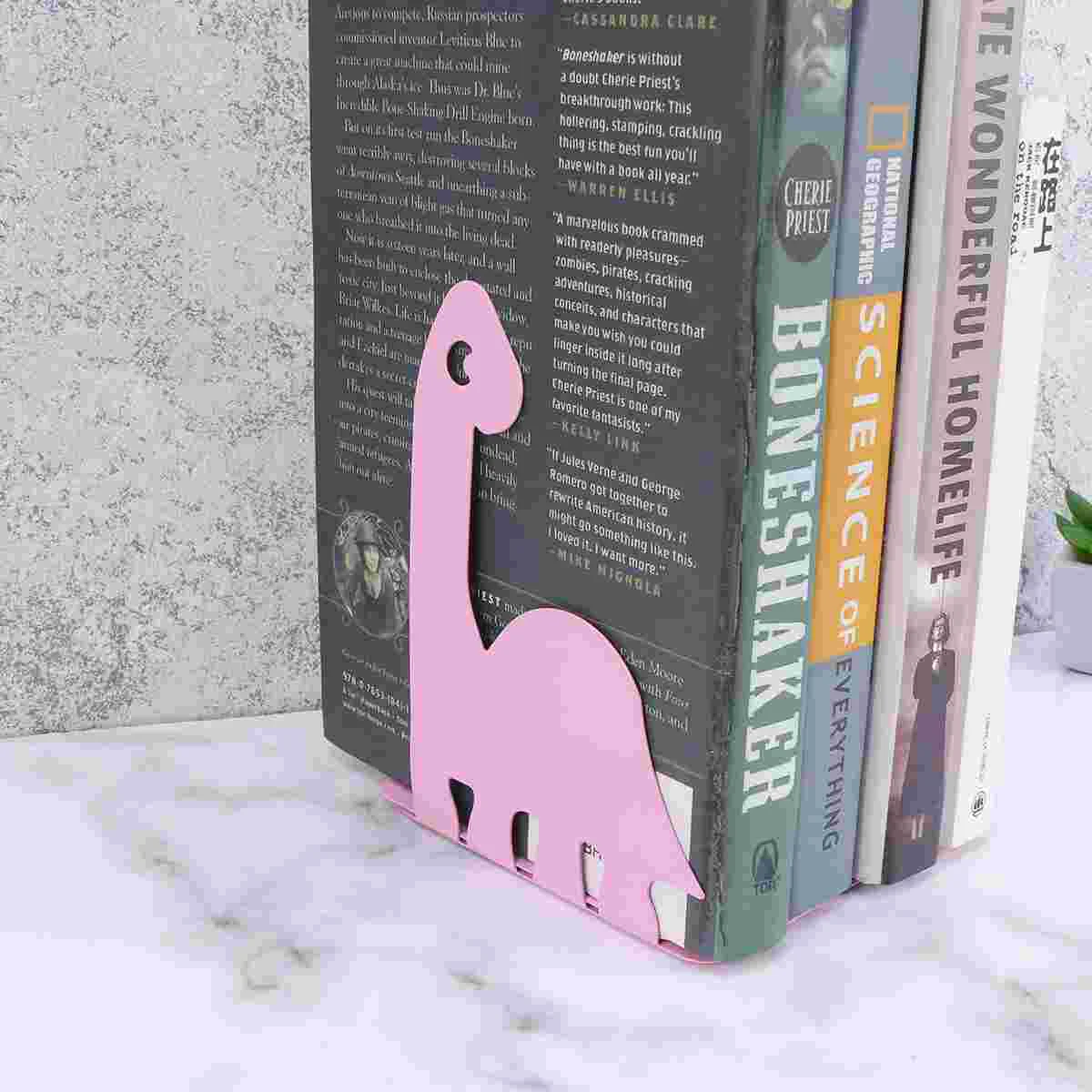 

Book Bookends Ends Metal Decorative Animal Holder Storage Desktop Stand Cartoon Statue Saving Space Shelves End Heavy Divider