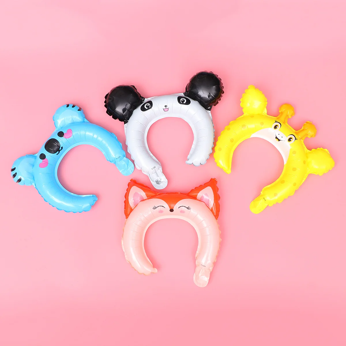 

10pcs Animal Shaped Aluminum Film Balloon Hairband Headdress Headband Birthday Party Decoration for Boy Girl Kids