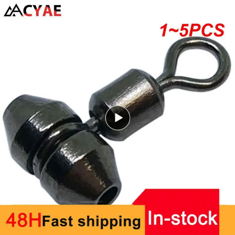 

1~5PCS Elllv360° Rotation Cross Line Swivels Heavy Duty 3 Way Bearing Swivels Saltwater Fishing Rigs Connector Accessory S/M/L
