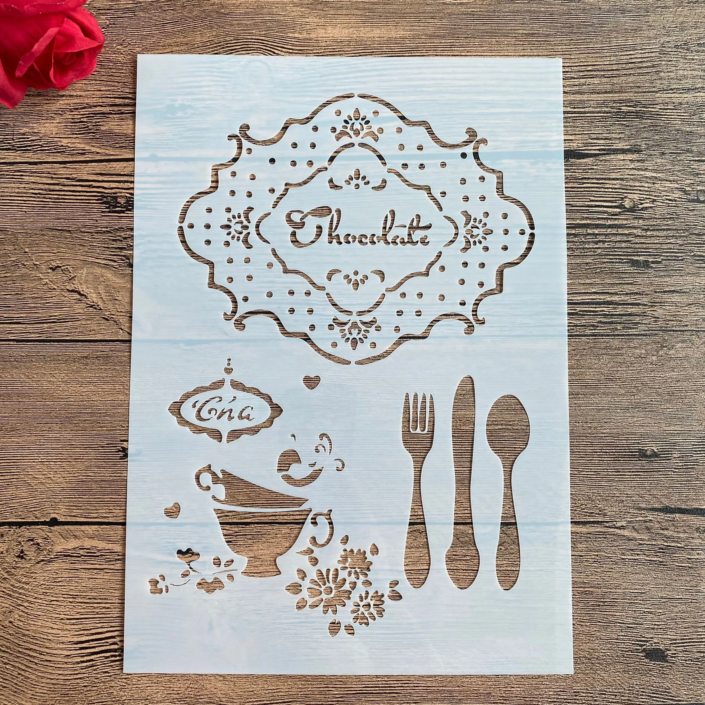 

A4 29 *21cm DIY cake Stencils wall Painting Scrapbook Coloring Embossing Album Decorative Paper Card Template wall tableware