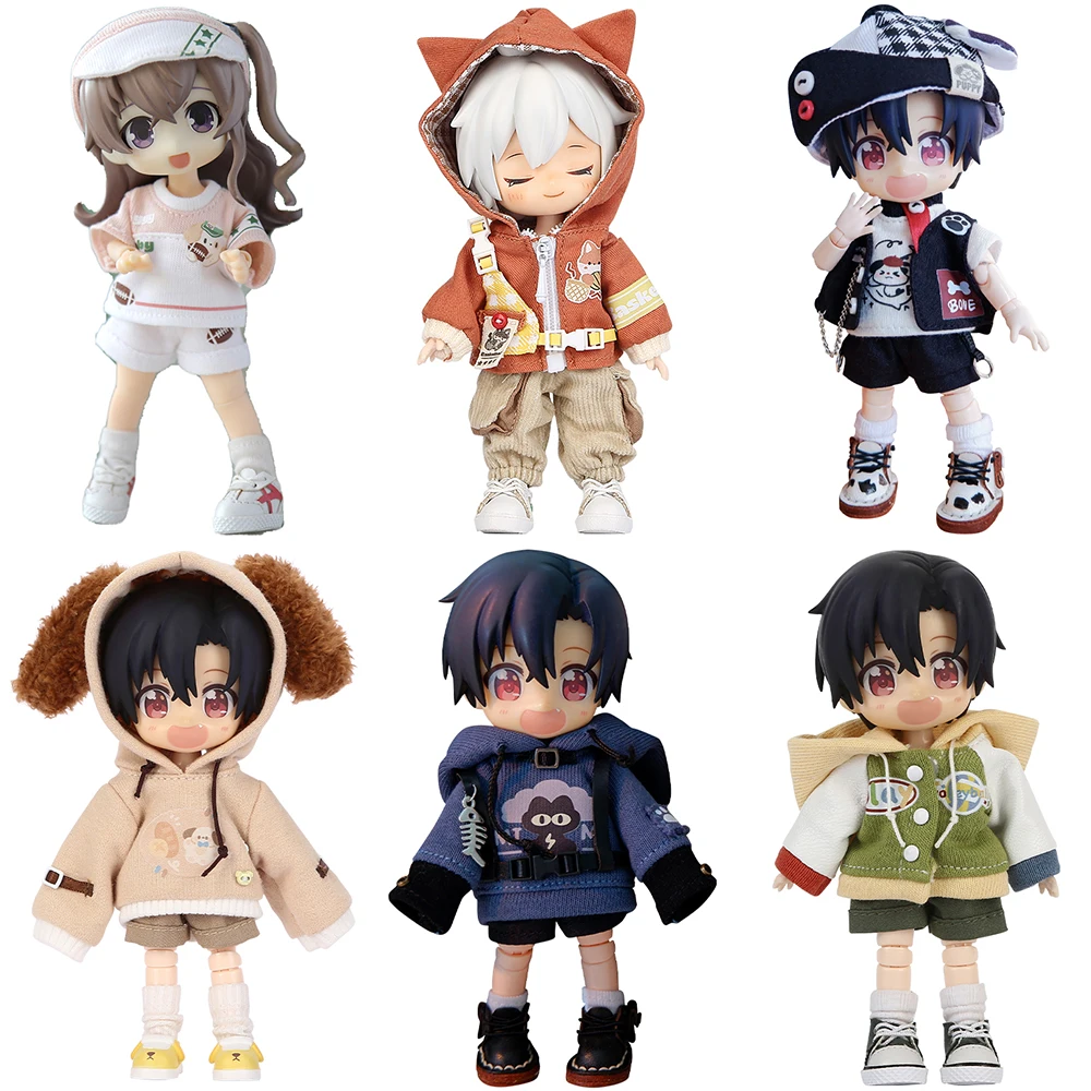 Cat Cardigan Panda Coat Cute Sweater For Obitsu11, Molly , Gsc, Ymy Body, P9, 1/12bjd Doll