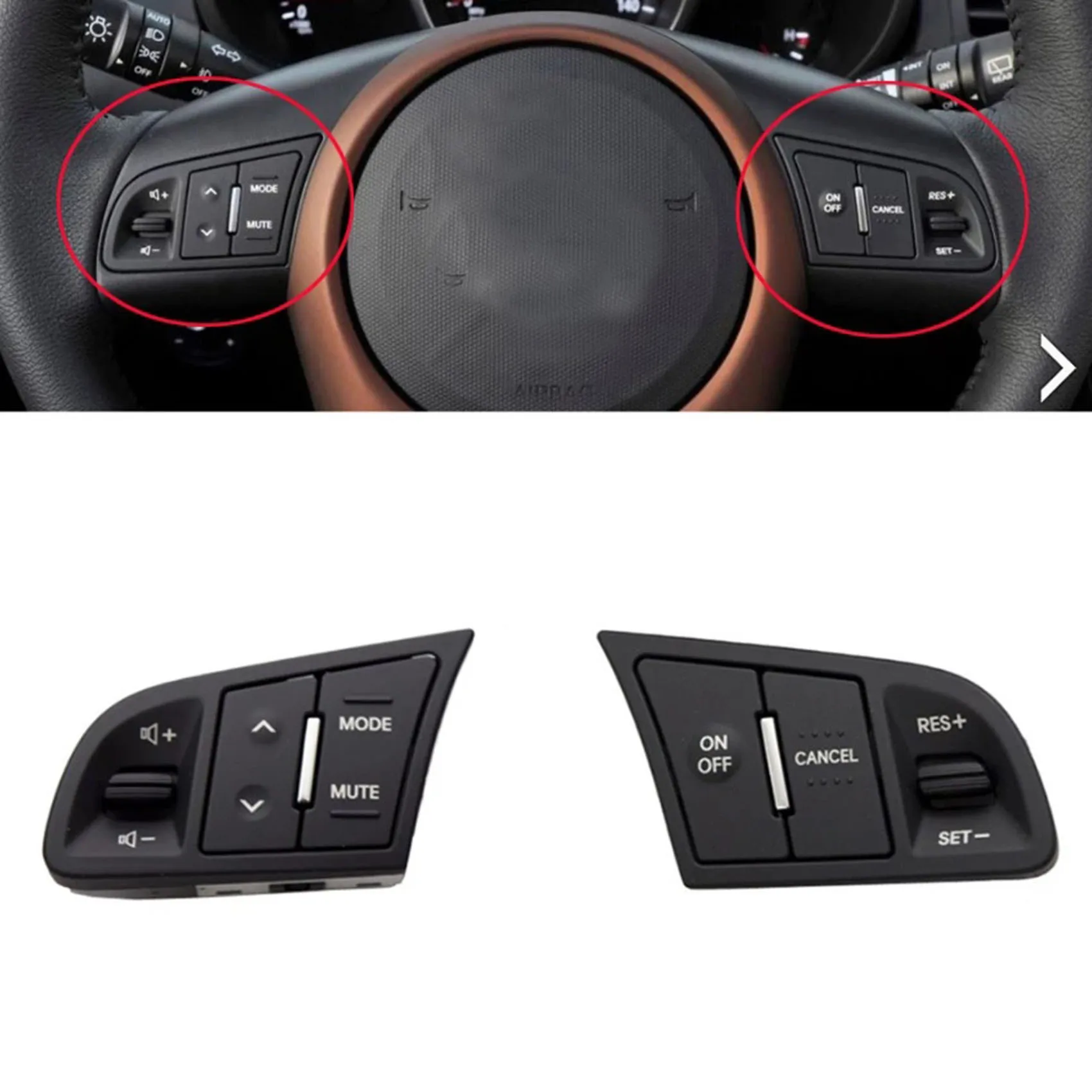 

Car Steering Wheel Audio Control Switch Cruise Control for Kia Soul 2009-2013 Cerato Forte 96700-2K000 967002K000 With Bright Ba