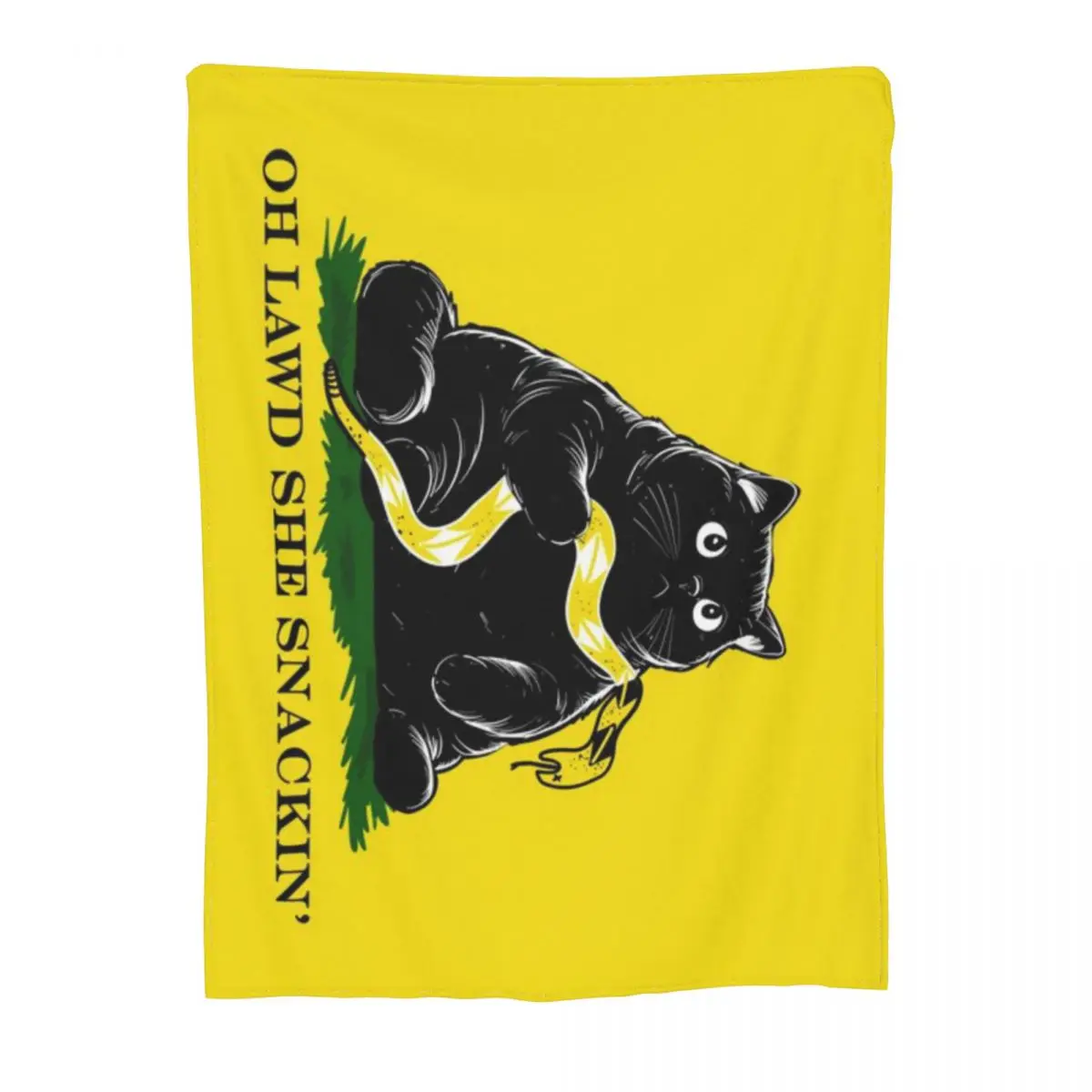 Ультрамягкое Флисовое одеяло Oh Lawd She Snackin