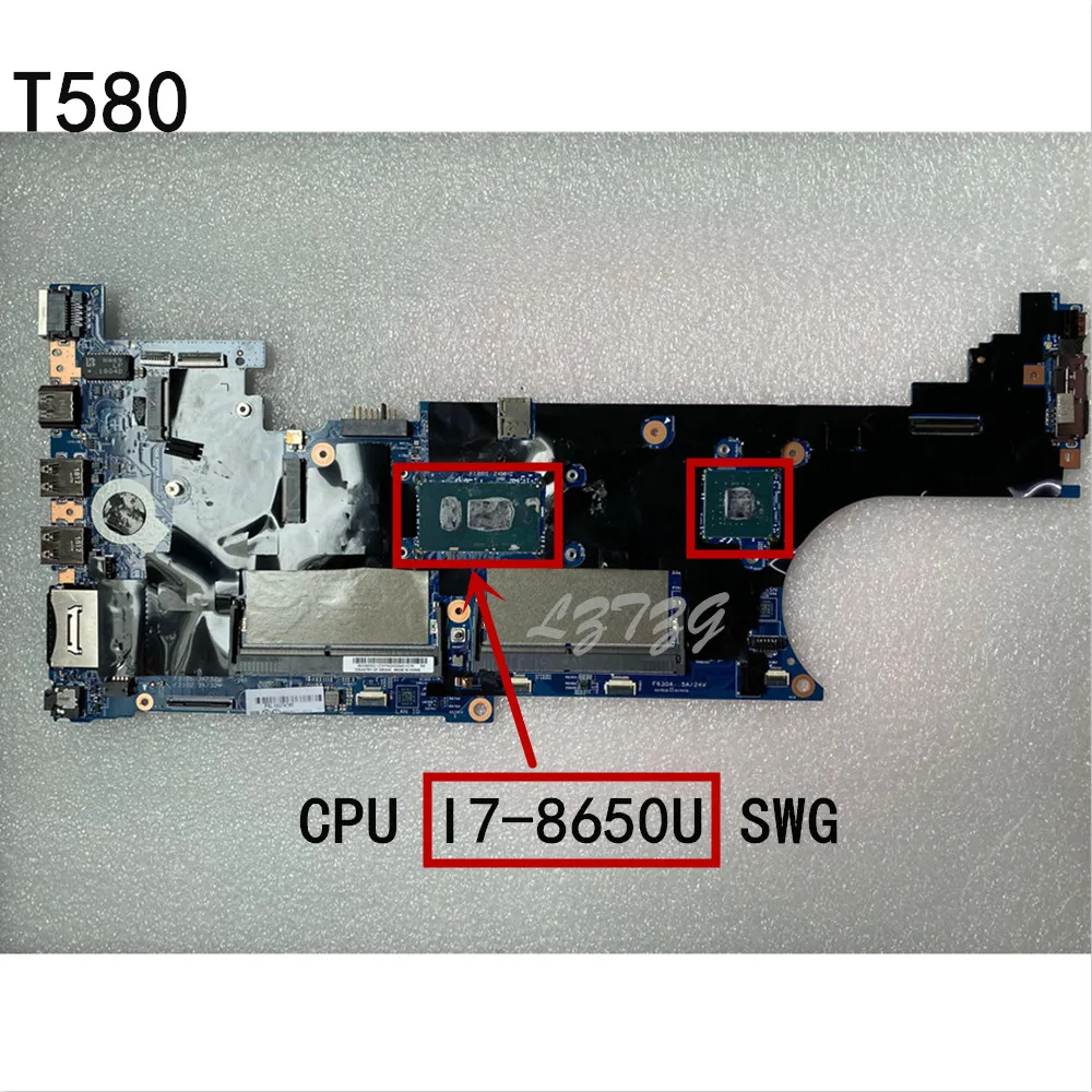 

Оригинальный ноутбук для Lenovo ThinkPad T580 P52S, материнская плата, системная плата ЦП I7-8650U 2G FRU 01YR306 01YR262