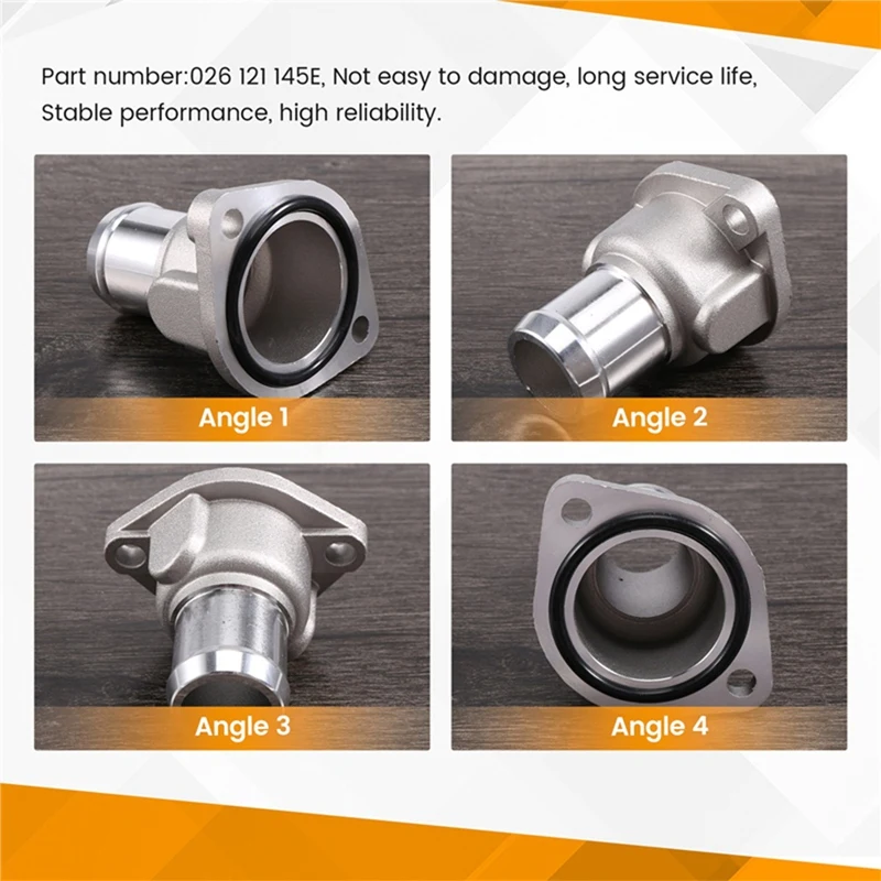 Фланец соединителя шланга охлаждающей жидкости радиатора 026121145 E для VW Golf A6 Seat J Etta