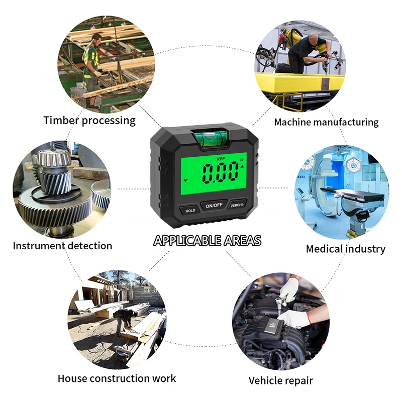 Цифровой угломер с магнитным основанием 360 градусов |