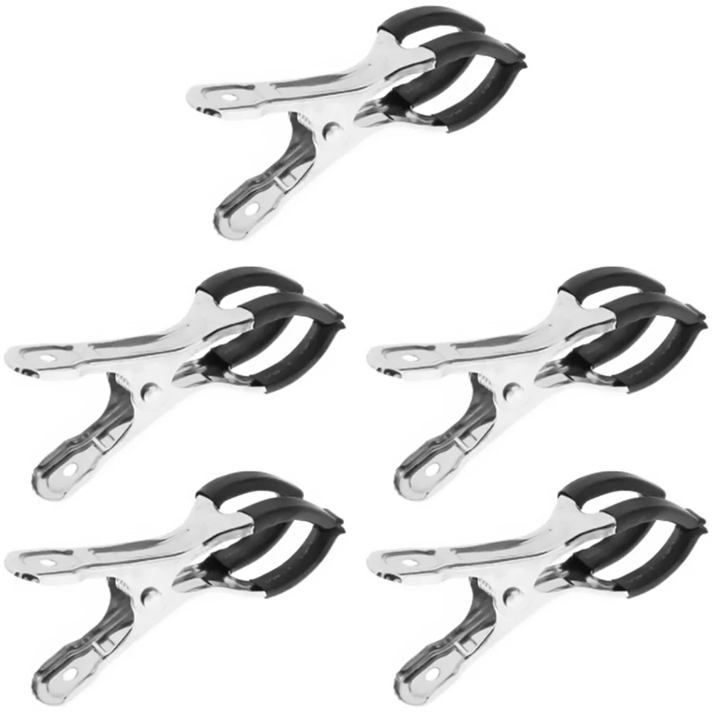 5 Pcs Sax Spacer Clips Saxophones Saxophone Button Clip Flute Sax Parts Stainless Steel Material Sax Stainless Steel Clip