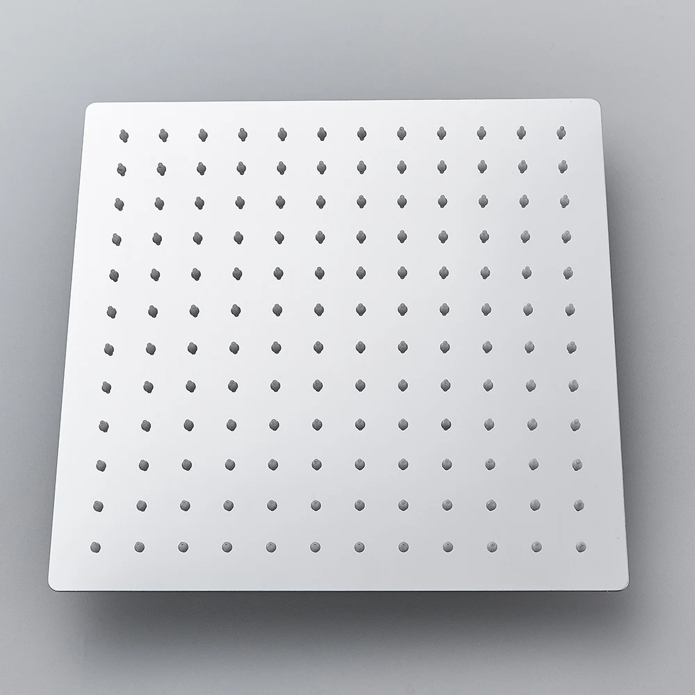 

Round & square Stainless Steel Ultra-thin Showerheads 12/10/8/6/4 inch Rainfall Shower Head Rain Shower Chrome Finish
