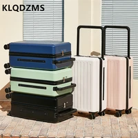 klqdzms japanese ins wide trolley suitcase 20 inch silent wheel boarding case female student small clear light suitcase24%e2%80%9d