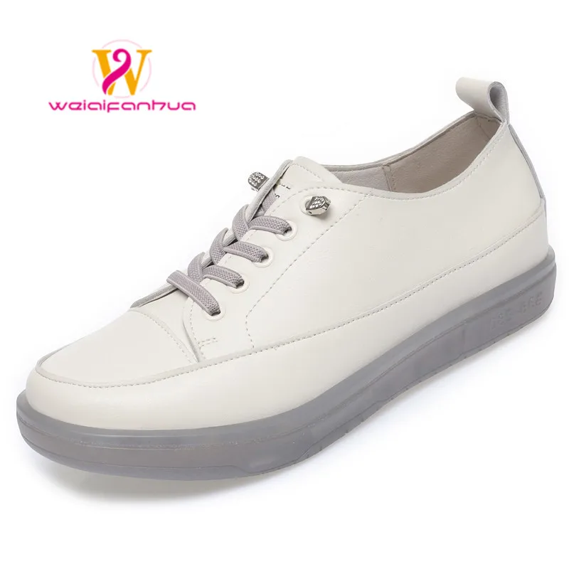 

Women's Singles Shoes Flat Leather2023spring New Casual Small White Shoes Round Toe British Style Nurse Women's Shoes Work Shoes