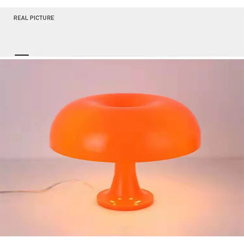 

Mushroom Table Reading Light Bedside Modern Atmospheres 3 Colors Desk Lamp Decor Lighting Tool Home Bedroom White
