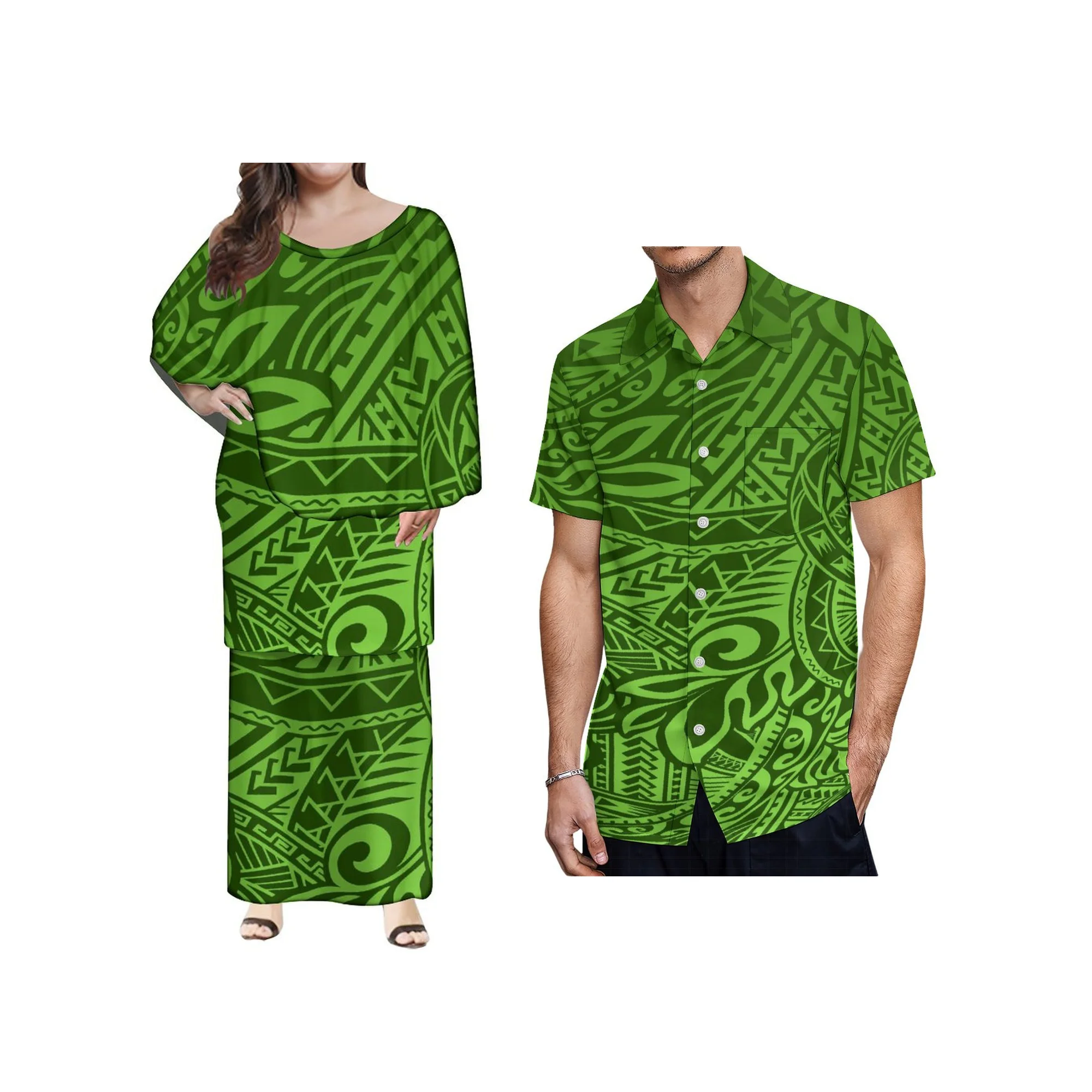 Оптовая продажа индивидуальный полинезийский дизайн длинные пончо самоанская