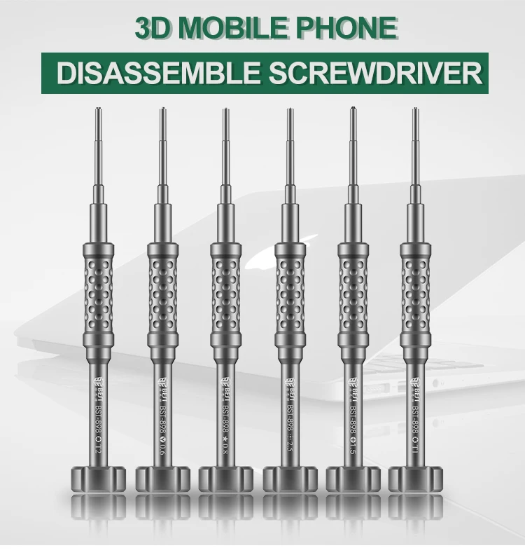 

BST-898 First-class Disassemble 3D Bolt driver For iPhone Samsung Mobile Phone Repair Screwdriver Prevent Skidding
