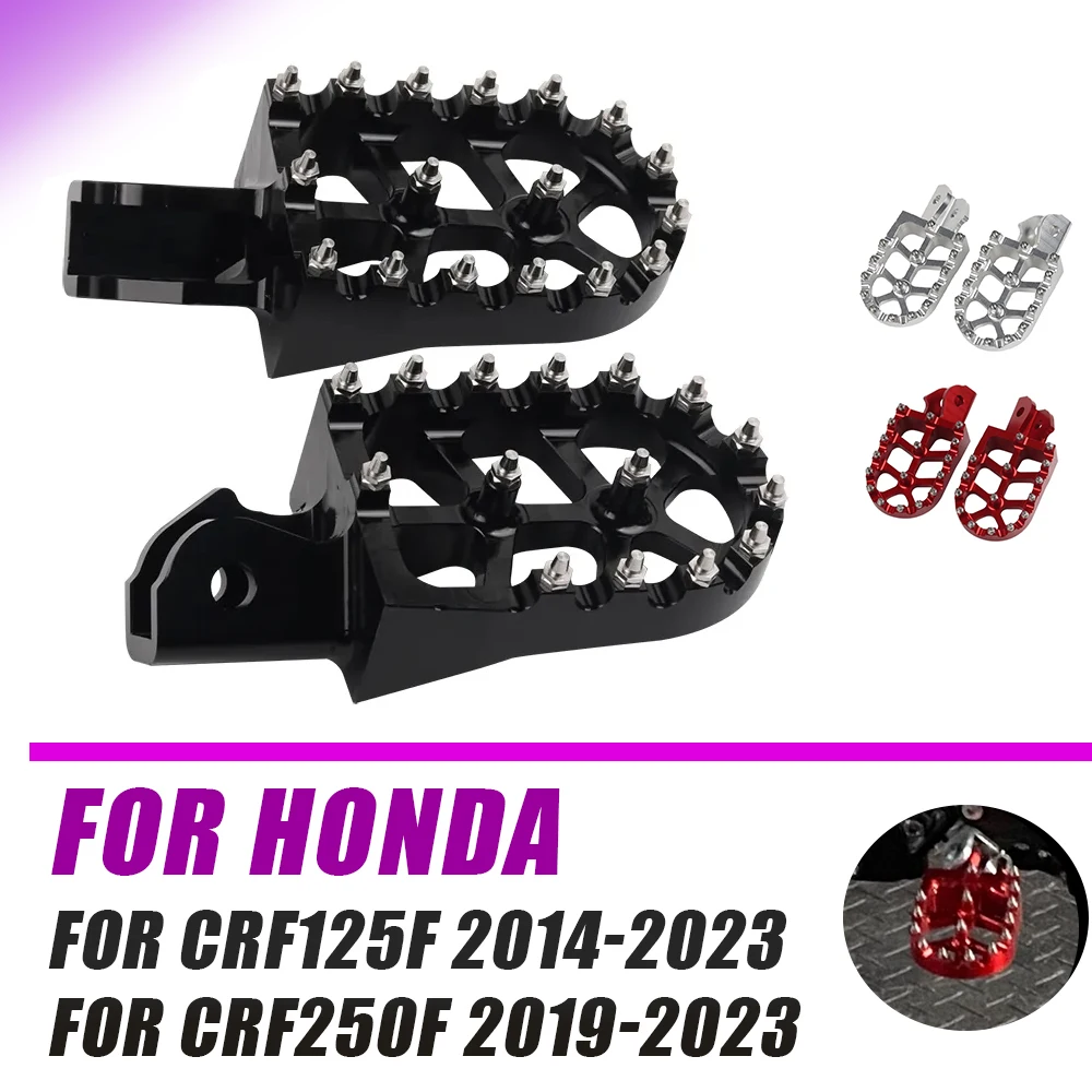 

Motorcycle Footrest Footpegs Foot Rests Pegs Pedal For HONDA CRF250F CRF125F CRF125 CRF250 F CRF 250F 125F CRF 125 250 F 2022