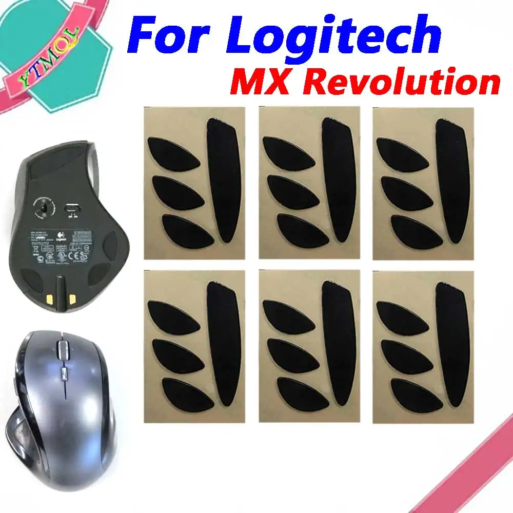 

Hot sale 5set Mouse Feet Skates Pads For Logitech MX Revolution wireless Mouse White Black Anti skid sticker Connector
