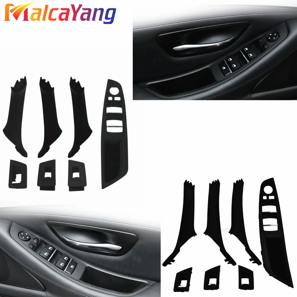 RHD 7PCS Carbon Car Interior Door Pull Handle Storage Box Set Replacement For BMW 5 Series F10 F11 F18 520 523 525 528 530 535 RHD 7PCS Carbon Car Interior Door Pull Handle Storage Box Set Replacement For BMW 5 Series F10 F11 F18 520 523 525 528 530 535
