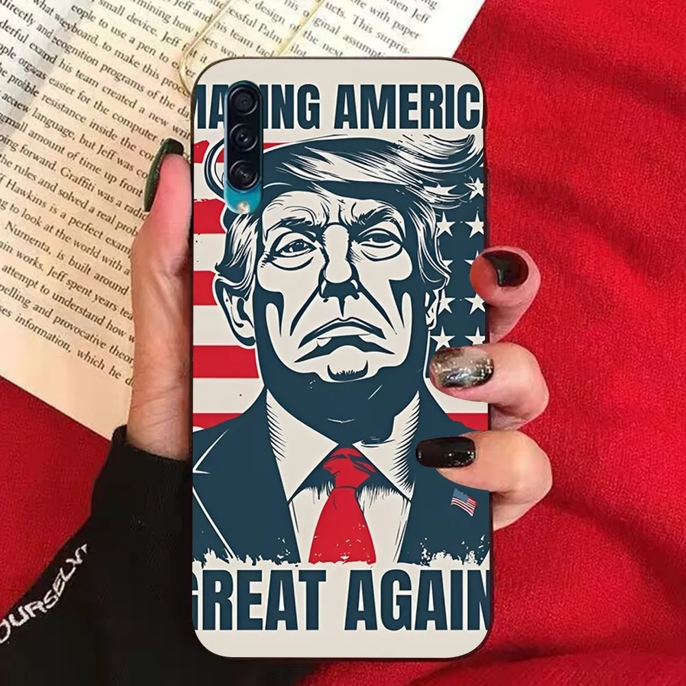 Cartoon Trump Fun Phone Case For Samsung A 10 11 12 13 20 21 22 30 31 32 40 51 52 53 70 71 72 73 91 Shell