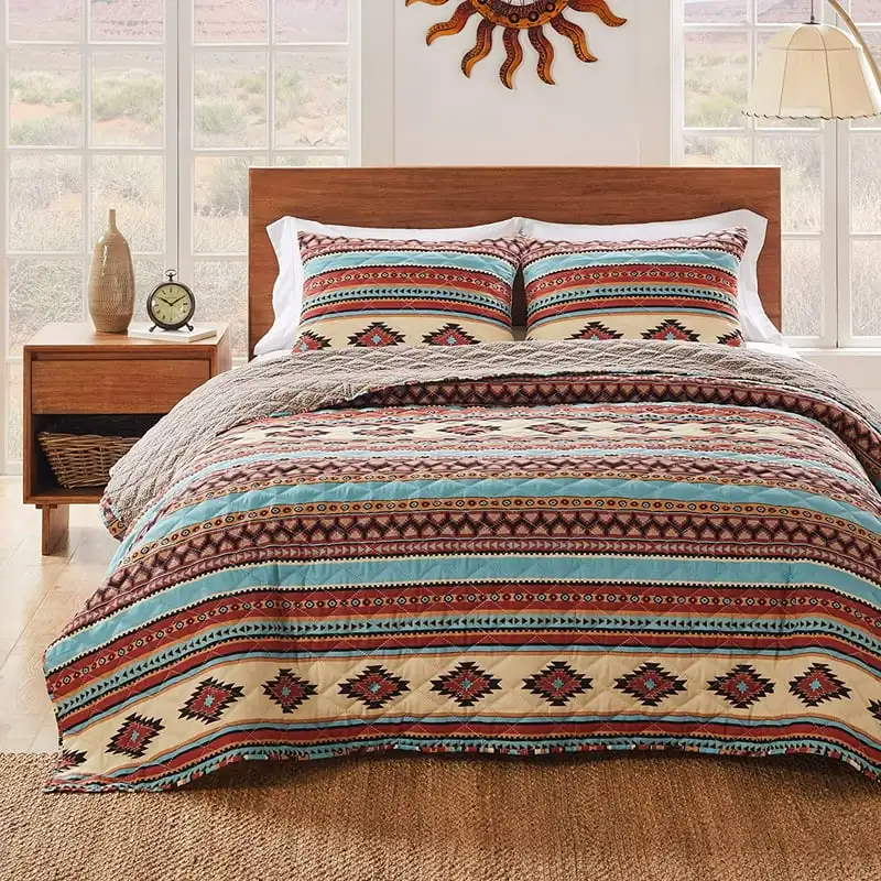 

Rock Boho Southwestern Quilt Set, 2-Piece Twin/XL