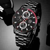 luxury mens sports watches men business stainless steel quartz wristwatch luminous clock new fashion man casual leather watch