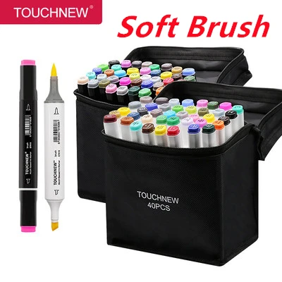 

TOUCHNEW Sketching markers Soft brush Marker pen set brush marker alcohol-based marker comic drawing animation art supplies