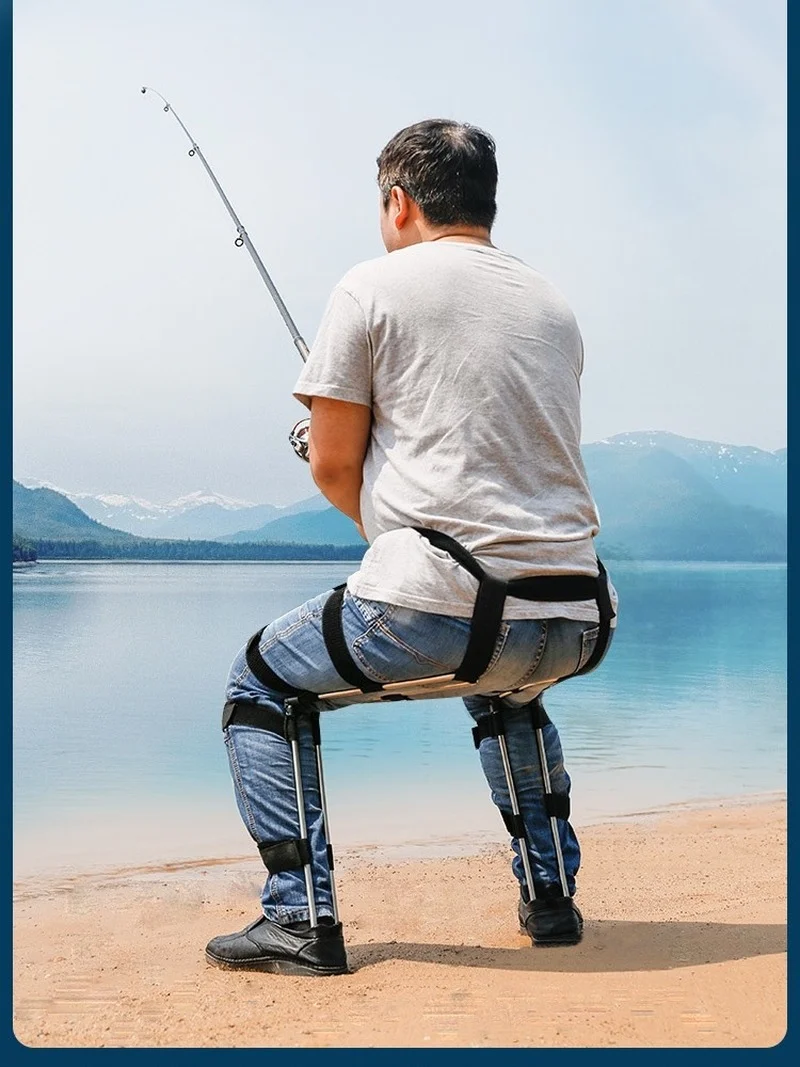 Portable Sports Wearing Invisible Seat Folding Stool Exoskeleton Wearing Chair Fishing Travel Multifunctional Seat 7688 orders