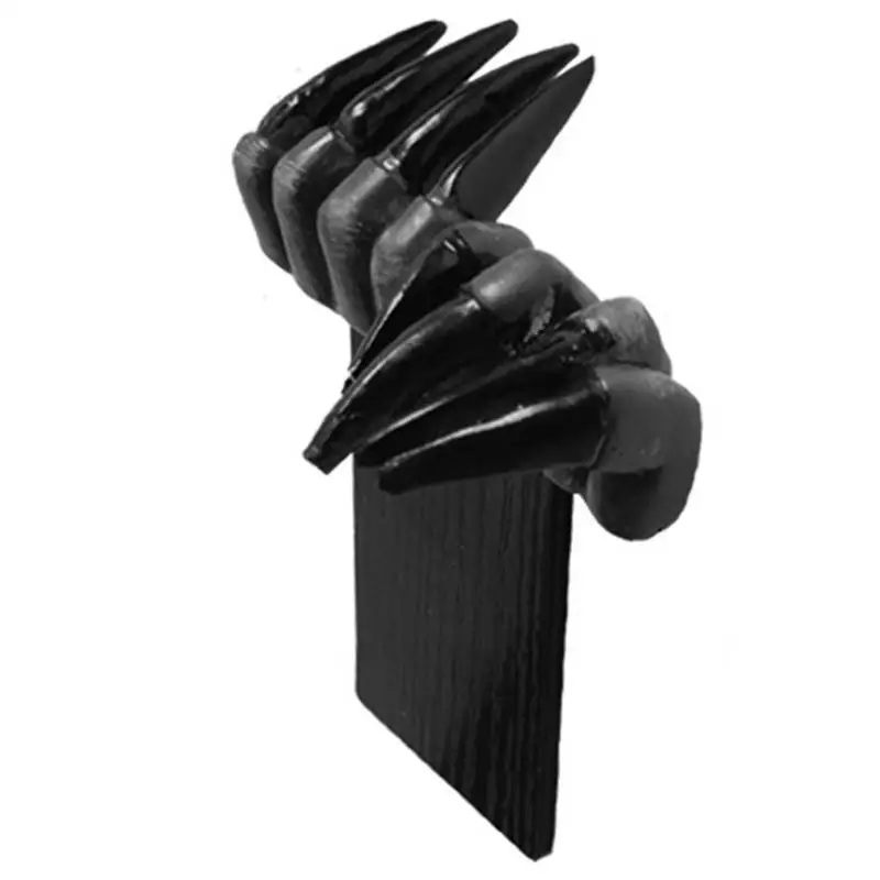 

Thriller Devil's Hand Bookmark Black Creepy Hand Book Marks 3D Devil's Hand Bookmarks Resin Claw Witch's Hand Festival Decor