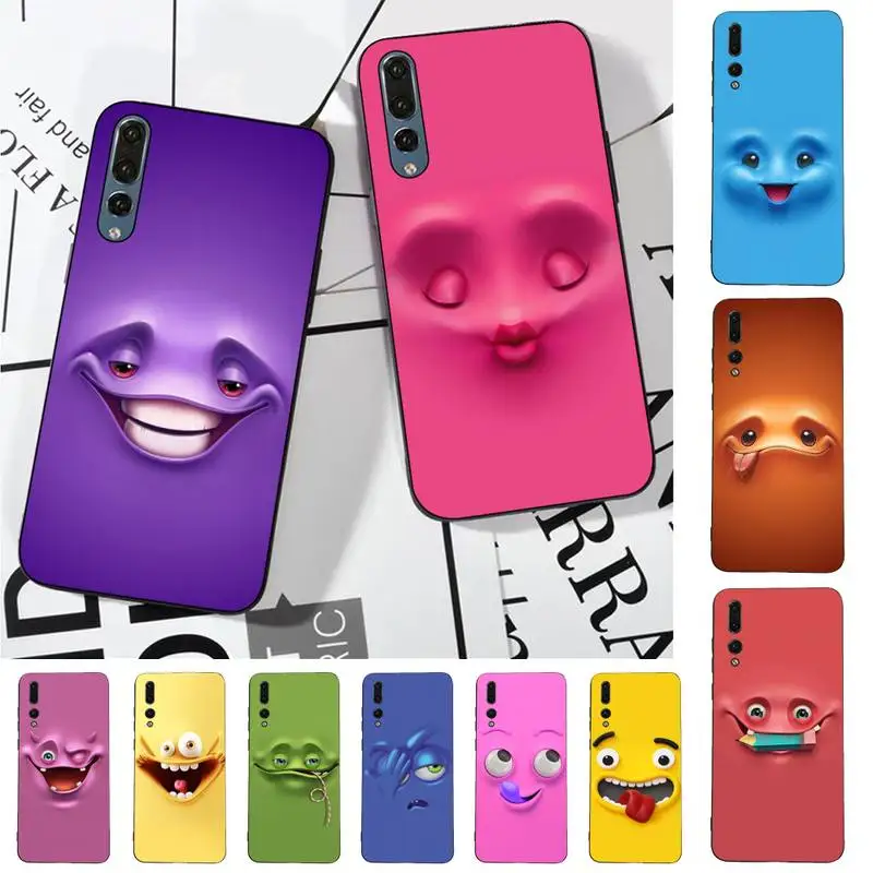 

Funny Face Phone Case for Huawei P30 40 20 10 8 9 lite pro plus Psmart2019