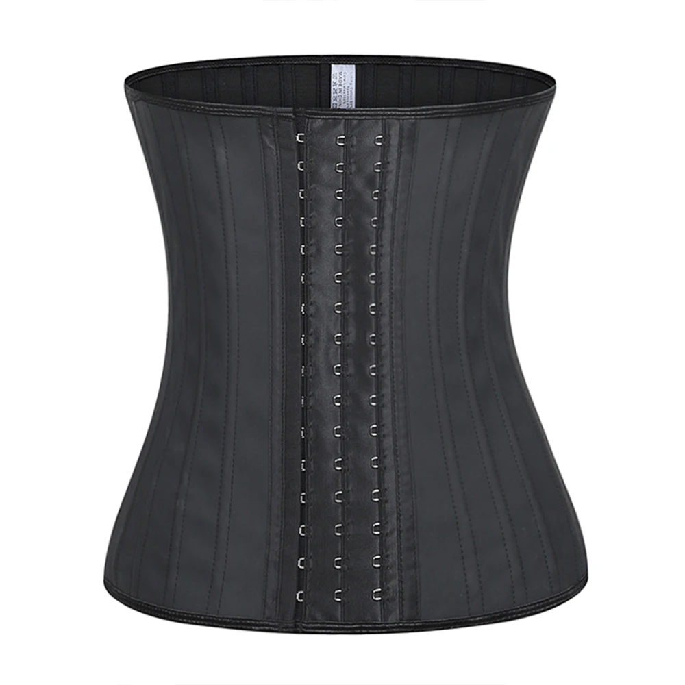 

Quality Shapewear Latex And Abdominal Belt 25 Steel Bones Corset Belts Adjustable Elastic To Relieve Fatigue Waist Trainer 7061