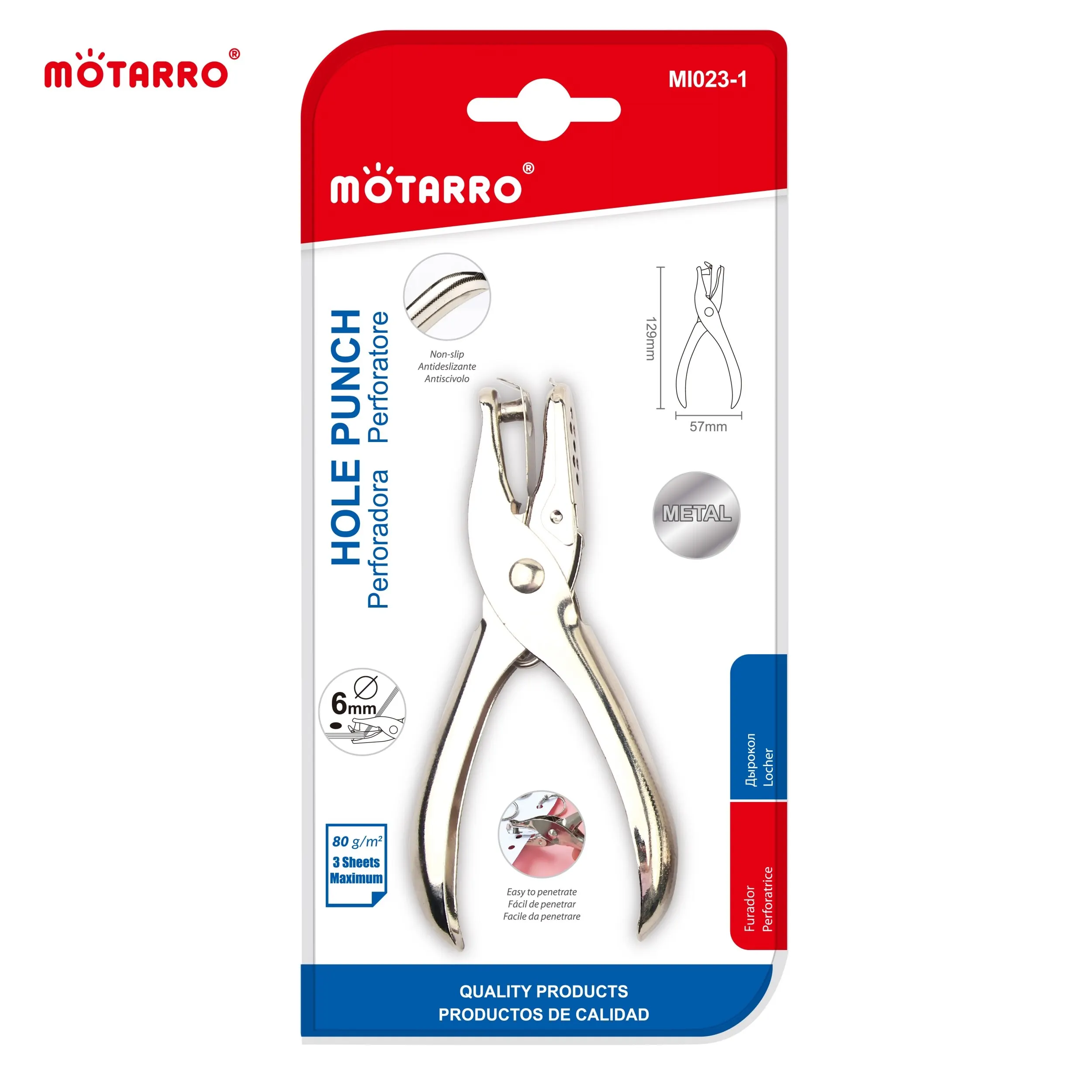 Дырокол MOTARRO С Одной Рукой Круглой Формы Для Бумаги Офисных Принадлежностей