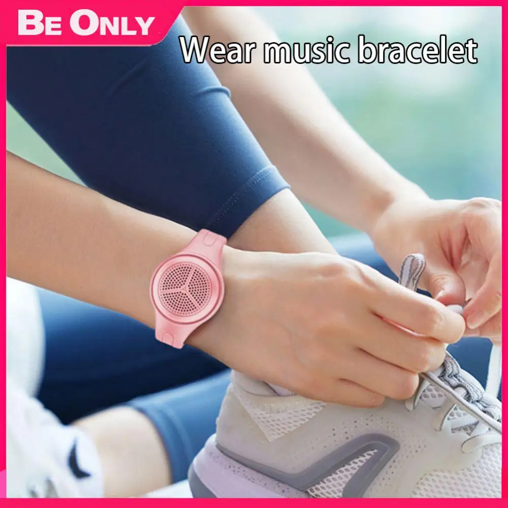 

Mini Audio Wireless Watch Waterproof Support Tf Card Playing Smart Watch 2023 Stereo Speaker Tws 350mah New