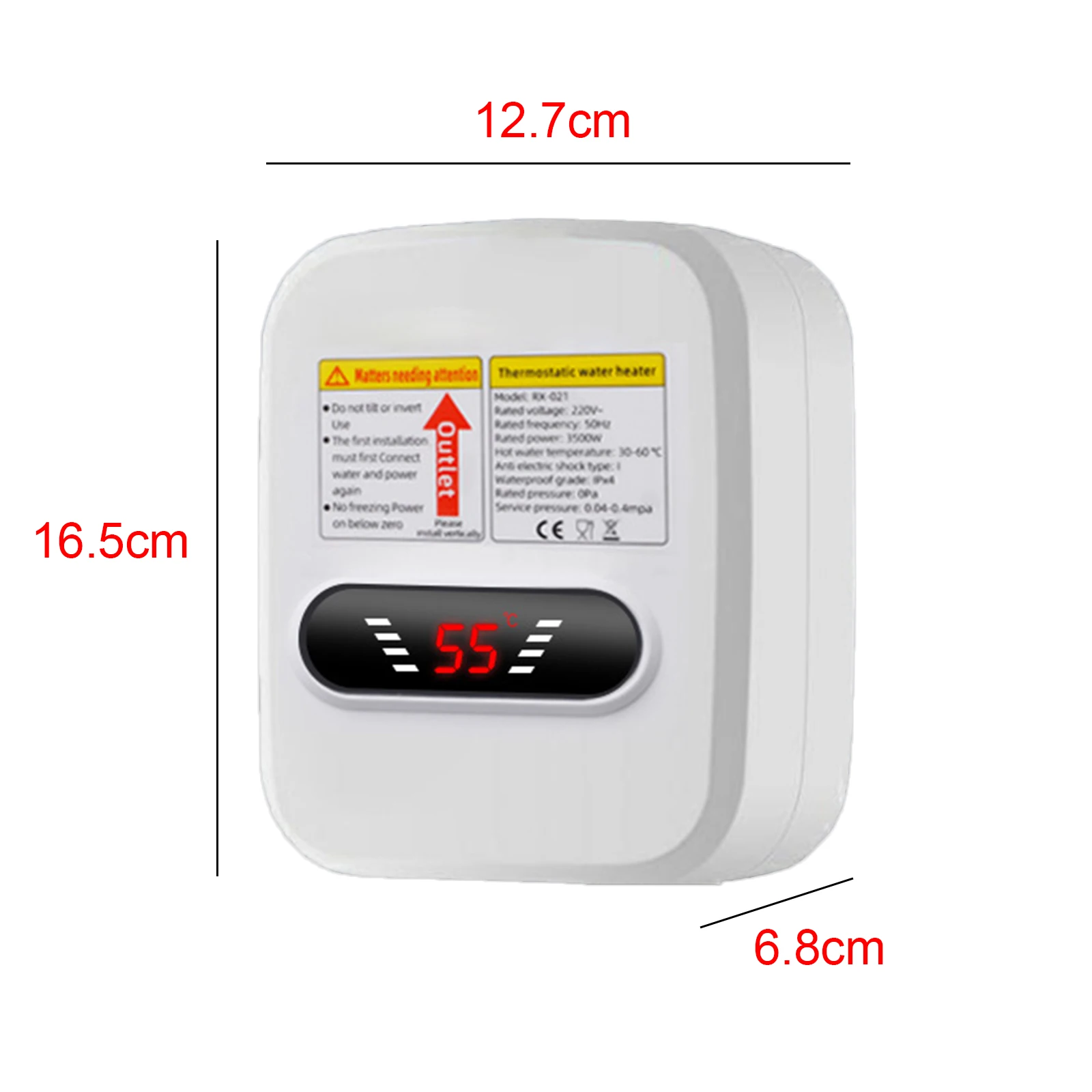 

Электрический проточный водонагреватель 3500 Вт