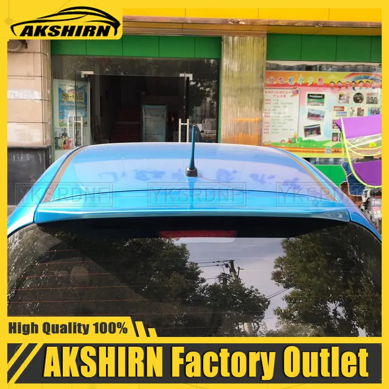 

For Honda Fit Jazz Spoiler 2008 2009 2010 2011 2012 2013 Auto Tail Wing Decoration ABS Plastic Unpainted Rear Trunk Roof Spoiler