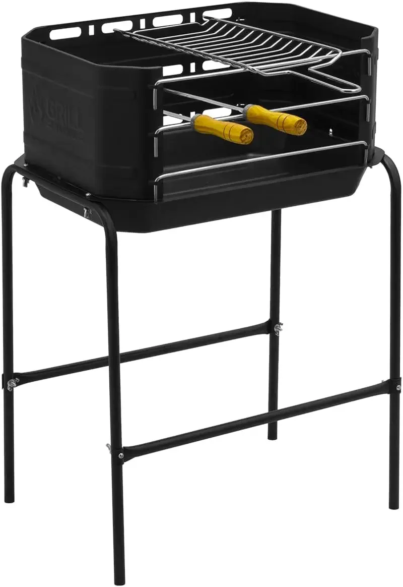 Мобильная гриль-машина для барбекю Pro с грилем + палочки курильщиков