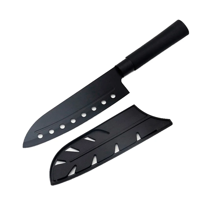 

3Pcs Black Plastic Kitchen Knife Blade Protector Cover For 5/7 Inches Knife Plastic Knife Sleeve Protective Sleeve