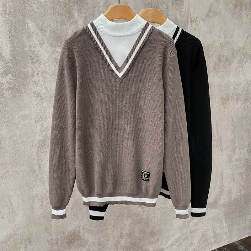 

Осень 2022 светильник легкий роскошный модный свитер, Мужской пуловер, свитер, утепленная теплая нижняя рубашка, куртка, эксклюзивная одежда