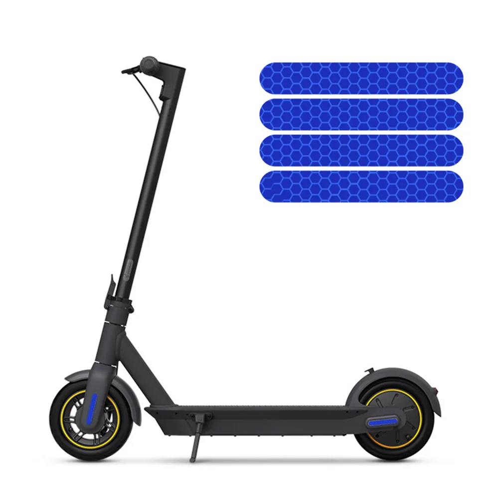 

1 Set Electric Scooter Anti-Cursor Reflective Sticker For Ninebot Max G30 / ES Series Strong Reflective Waterproof Bright Color