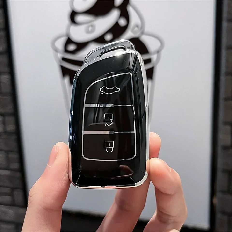 Чехол для автомобильного ключа из ТПУ, чехлы для дистанционного управления, защитный брелок для ключей, автоаксессуары для Dongfeng E70 2021 2022 2023 AX7 2019 H30 Cross 2018