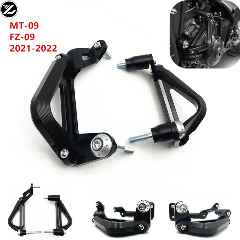 Motorcycle Falling Engine Protetive Guard Cover Crash Bar Frame Protector Bumper Fit For Yamaha MT-09 MT 09 2021 2022 MT09 FZ-09