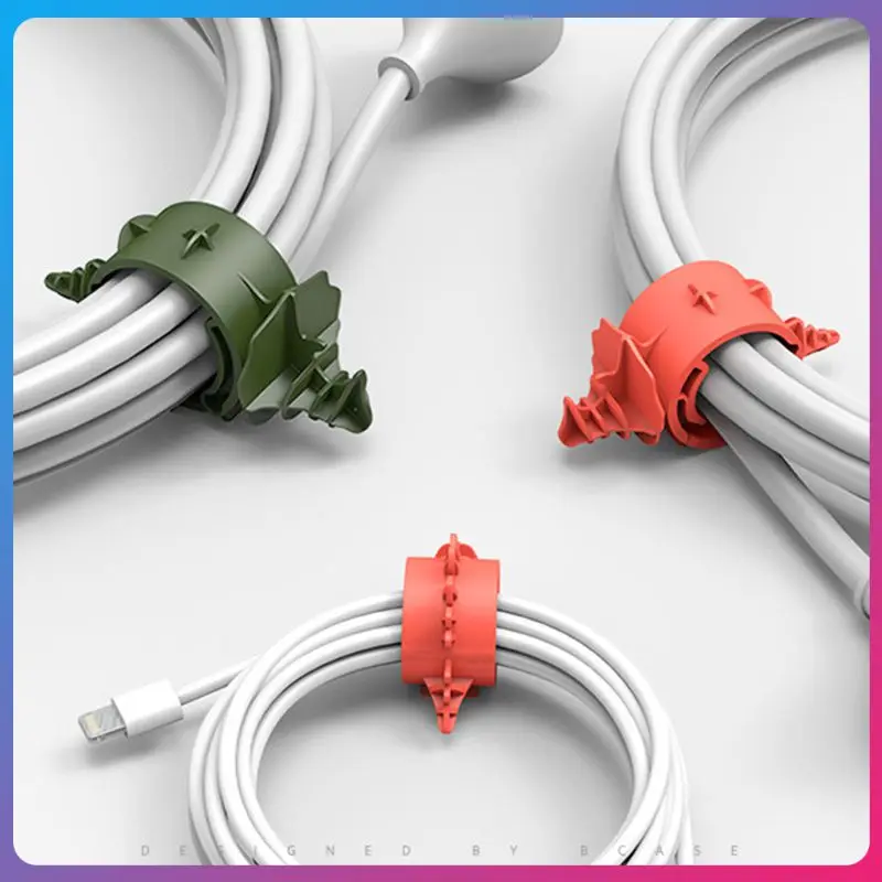 

2019 New Dinosaur Cable Organizer Wire Winder Data Line Management Wire Cable micro Organizer Line Storage Cable Protector