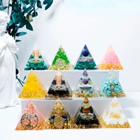 chakras naturais piramide orgonite energy crystal tower decoracion heals witchcraft supplies reiki stone pedras cristais rune