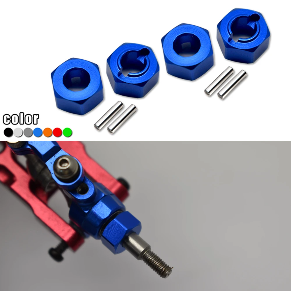 

4PCS GPM LOSI 1/18 Mini-T 2.0 2WD Stadium Truck Metal aluminum alloy 5MM Hexagon Adapter Adaptor LOS212011