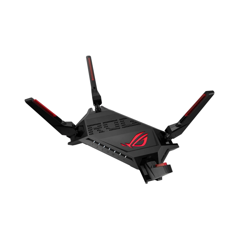 

ROG Rapture Gaming Wi-Fi Router ASUS GT-AX6000 AiMesh Router, Wi-Fi 6 802.11ax 6000 Mbps, WAN/LAN Dual 2.5G Network Ports