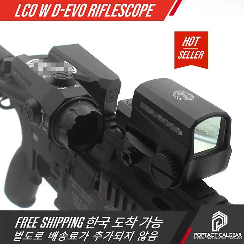 

DEVO Dual-Enhanced View Optic Reticle DE-VO Rifle Scope Magnifier with L-CO Red Dot Reflex Rifle Sights Oringal Marking