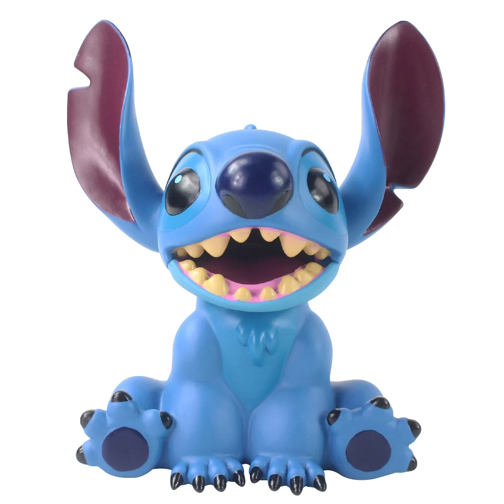 18cm Lilo & Stitch Angel Anime Action Figure Collection Model Doll Ornament Cartoon Piggy Bank Toys Gift