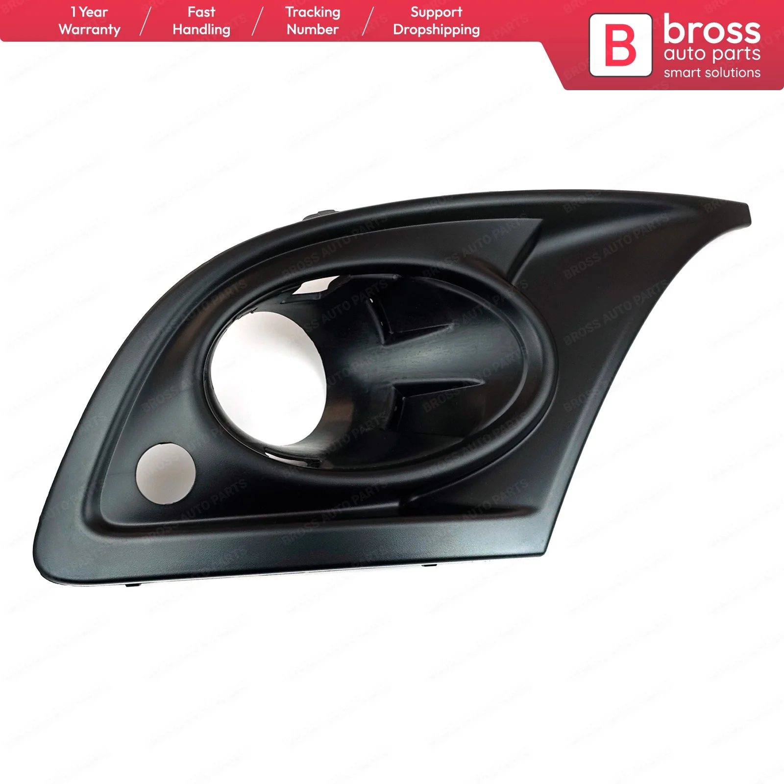 

BSP997-1 Front Bumper Moulding Fog Light Lamp Grill Surround Frame Housing 620726677R Left Side for Renault Megane MK3