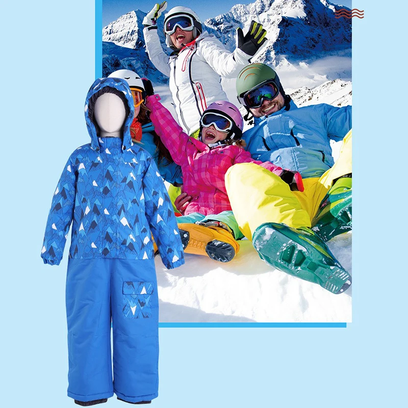 

-30 Degree Children Clothing Set Boys Girl Kids Snowboard Ski Suit Waterproof Outdoor Sports Jacket Pants Clothes Snowsuit Teen
